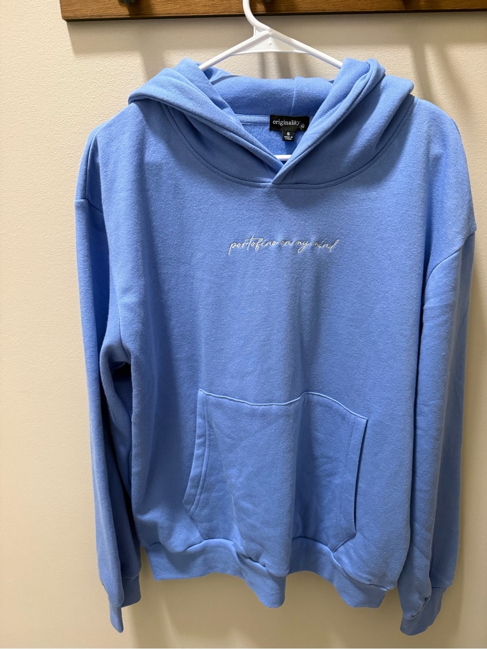 Originality Women's Light Blue Pullover Hoodie